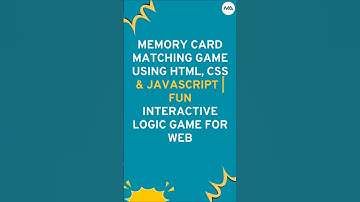 🃏 Build a Fun Memory Card Game in 60 Seconds! ⏳ (HTML, CSS, JavaScript) #shorts