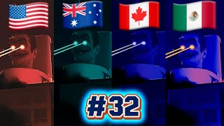 SKIBIDI TOILET | USA AMERICA vs MEXICO vs CANADA vs AUSTRALIA battle #32