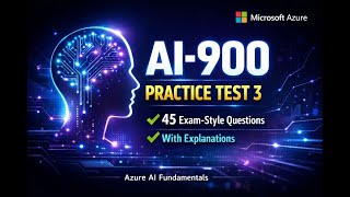 AI-900 Practice Test 3 | Azure AI Fundamentals | 45 Real Exam-Style Questions