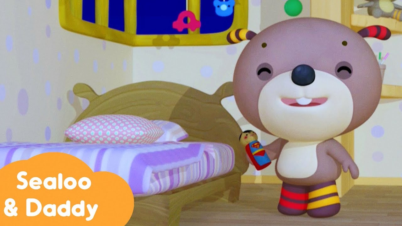Sealoo & Daddy | Sealoo is scared of the bed monster | Full Episode
