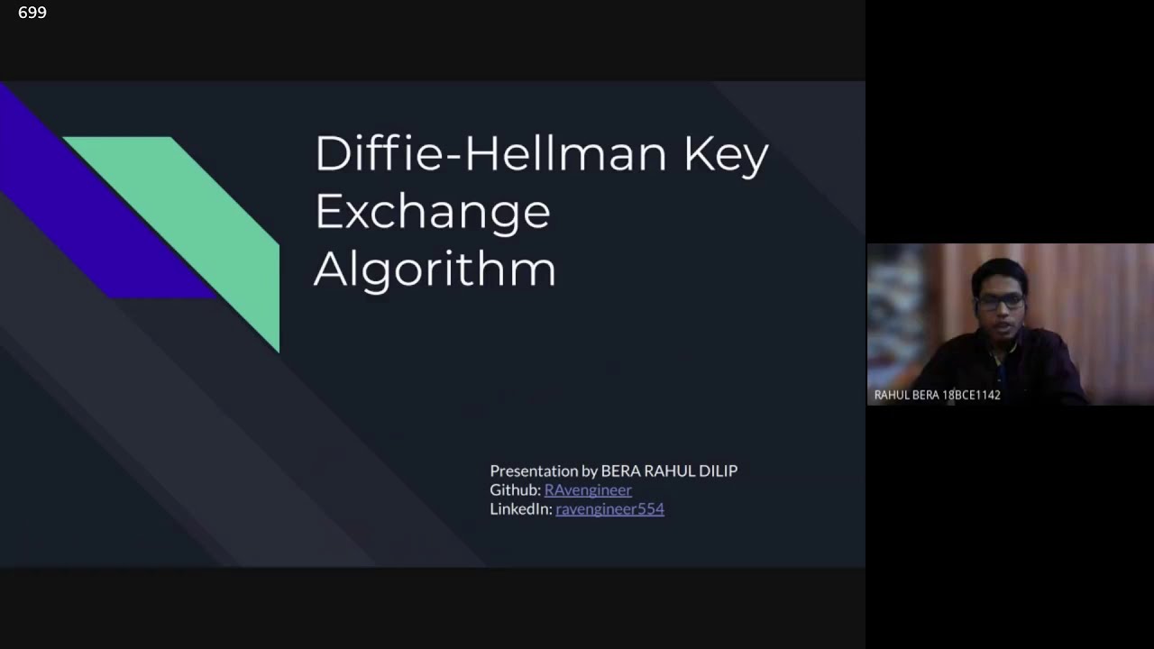 Diffie-Hellman Key Exchange Algorithm with Implementation - YouTube