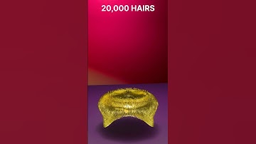 Cloth Simulation From 1000 Hair to 50,000 Hair #3dart #3danimation #blender #shorts #animation