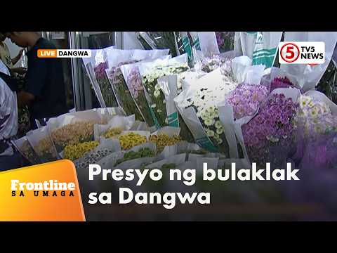 Presyo ng mga bulaklak sa Dangwa, tumaas mula P50-100 | Frontline Sa Umaga