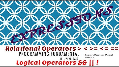 Relational Operators | Logical Operators in C/C++ (Part 1) | Hindi / Urdu
