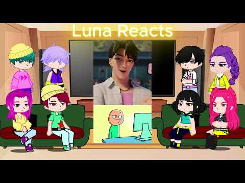 KPop Demon Hunters React To Themselves / TikToks + Memes / Huntrix & Saja Boys / Gacha React