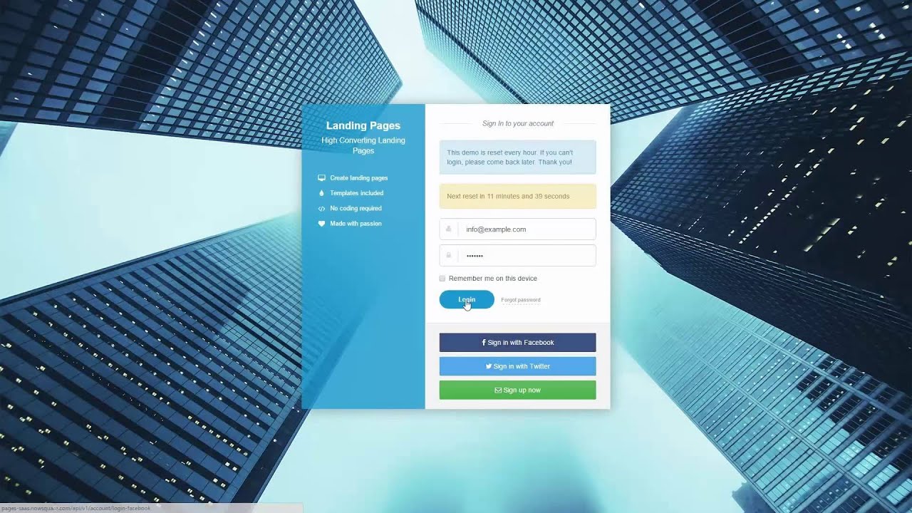 NowSquare landing page platform white label create website under 5 minutes