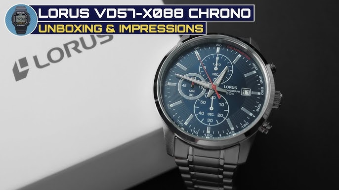 Lorus RT336JX9 chronograph unboxing - impressions. YouTube first 