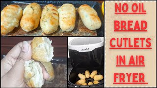 No oil bread cutlet recipe in Air Fryer | Bread Roll in Air Fryer