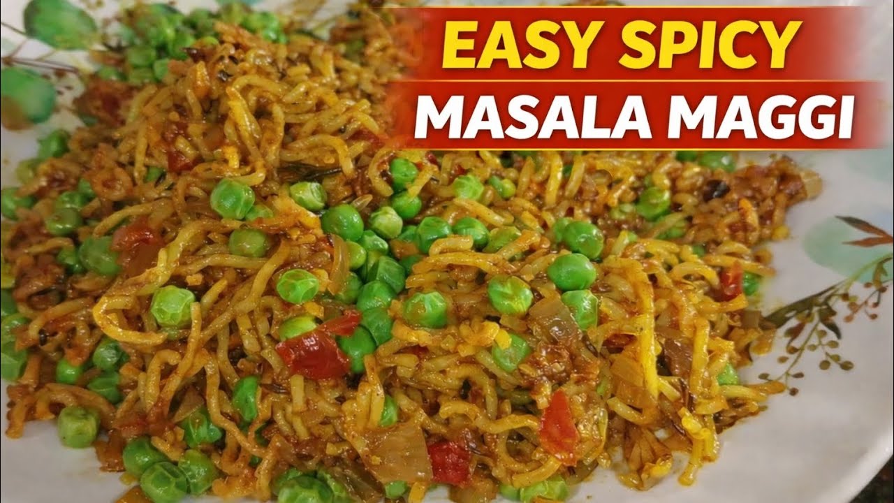 Easy Spicy Masala Maggi Recipe | Street Style Maggi at Home#SpicyMaggi#VegMaggi#MaggiRecipe