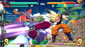 Beerus Midscreen Combo with A.Gohan Assist