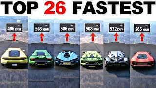 Top 26 Fastest LAMBORGHINI Cars in Forza Horizon 5 (2023 Update)