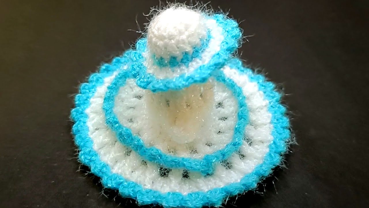 2 no. Laddu Gopal Ji ki woolen cap ll  very easy and beautiful woolen cap ll