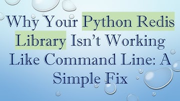 Why Your Python Redis Library Isn
