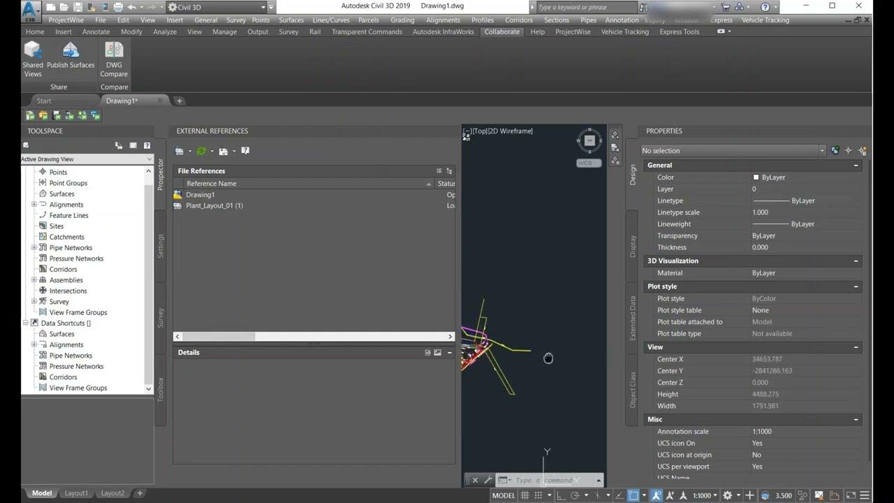 How to attach an external reference and bind it to your drawing