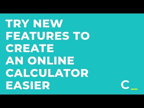 Create calculators easier