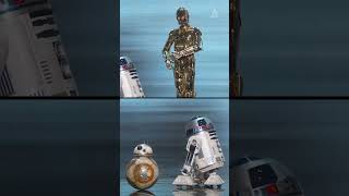 Star Wars Droids C-3PO, R2-D2 and BB-8 Arrive at the Oscars