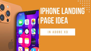 iPhone landing page design idea in Adobe XD @njwebdesigning