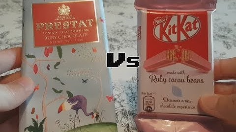 Prestat Ruby Chocolate Vs Kit Kat Ruby Chocolate