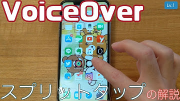 スプリットタップの解説。【Lv.1】〜VoiceOver完全ガイドiOS14〜