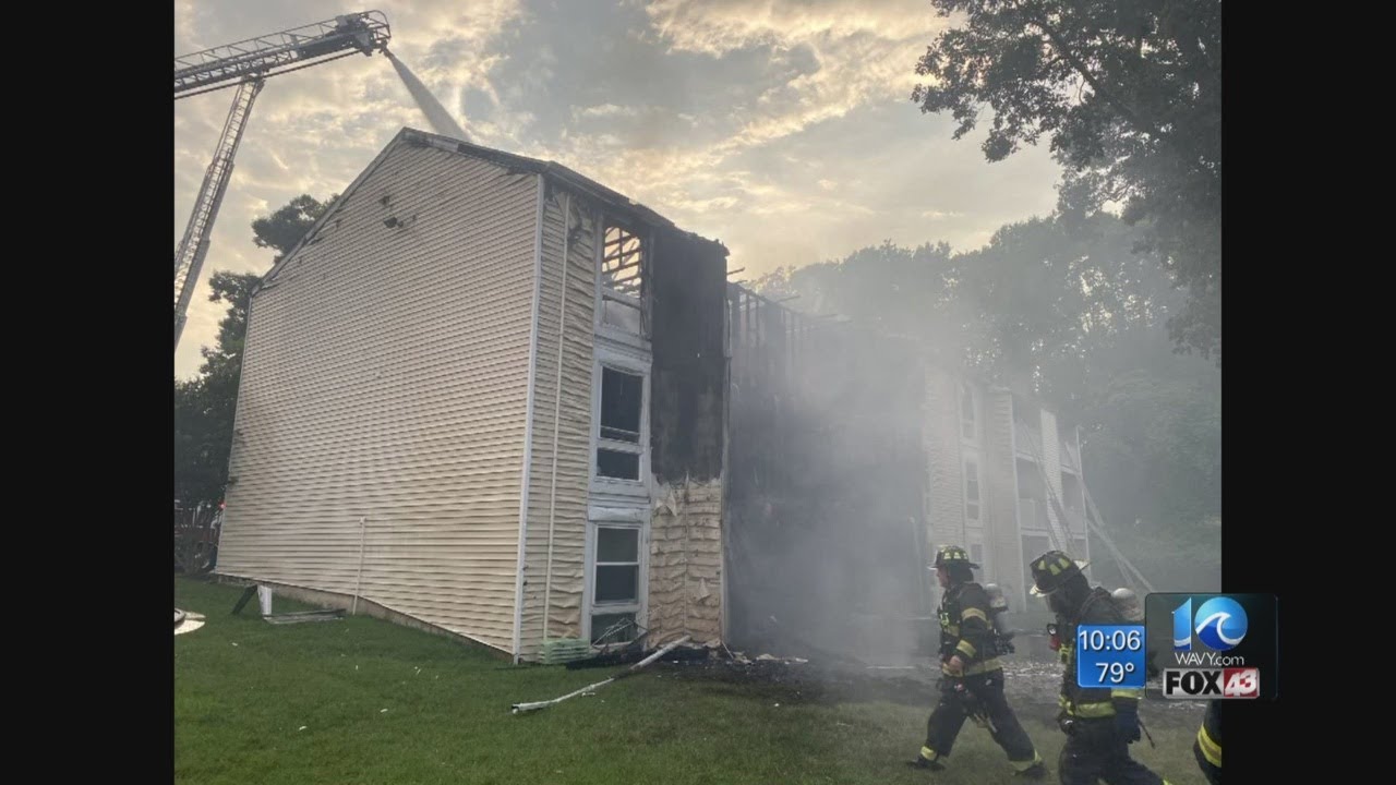 Up to a dozen apartments affected by fire in Newport News