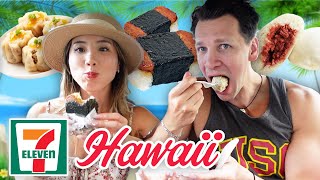 Hawaii 7ELEVEN (exclusive items) Taste Test! | YB vs. FOOD