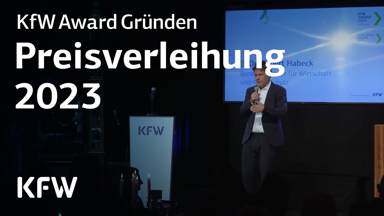 Ein Award für innovative Gründerinnen und Gründer | Preisverleihung KfW ...