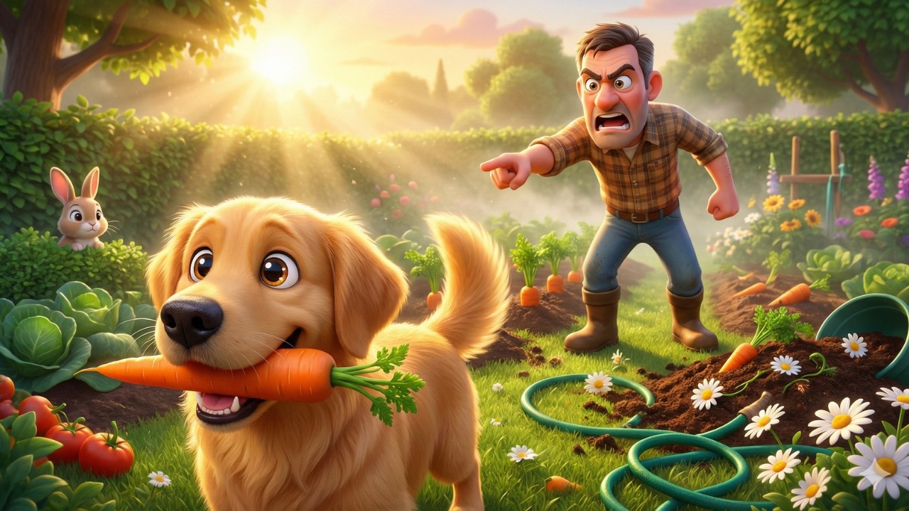 Can BECK THE DOG TRACKS DOWN THE CARROT THIEF and Solve the Great Garden Mystery?