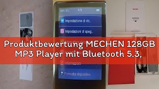 Produktbewertung MECHEN 128GB MP3 Player mit Bluetooth 5.3, Dual Audio, 2,4 Zoll Touchscreen, Suchfu