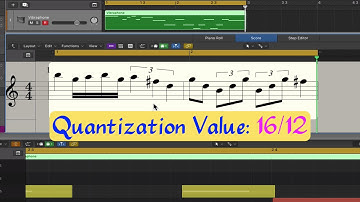 Quantizing Midi in Logic Pro X using the Score Editor