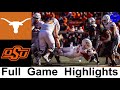 Texas vs #6 Oklahoma State Highlights (F/OT) | College Football Week 9 | 2020 College Football