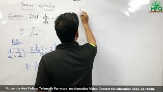 How To Find Derivatives - Calculus In Pashto - Pashto Language Math - Calculus Derivatives- Telemath