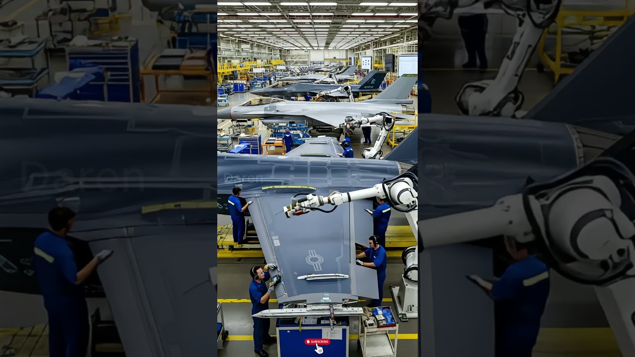 "Fighter Jet Assembly: How Robots and Engineers Build Next-Gen Aircraft"