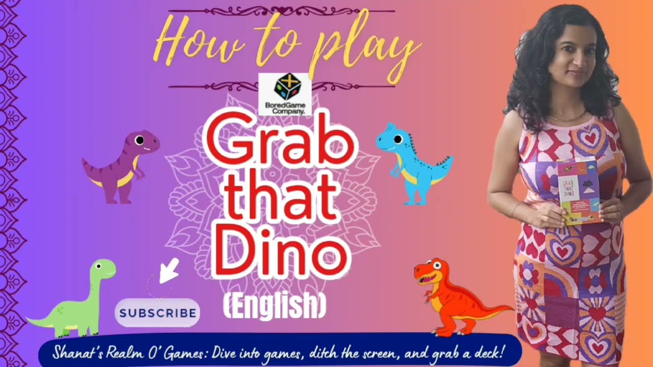Grab that Dino - How to play| English | Family / Friends / Kids / Group fun game