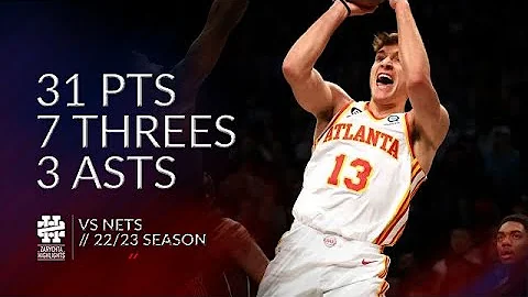 Bogdan Bogdanovic 31 pts 7 threes 3 asts vs Nets 2...