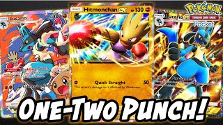 Hitmonchan Ex Strikes Fast & Hard Ft. Lucario Pokémon Tcg Pocket