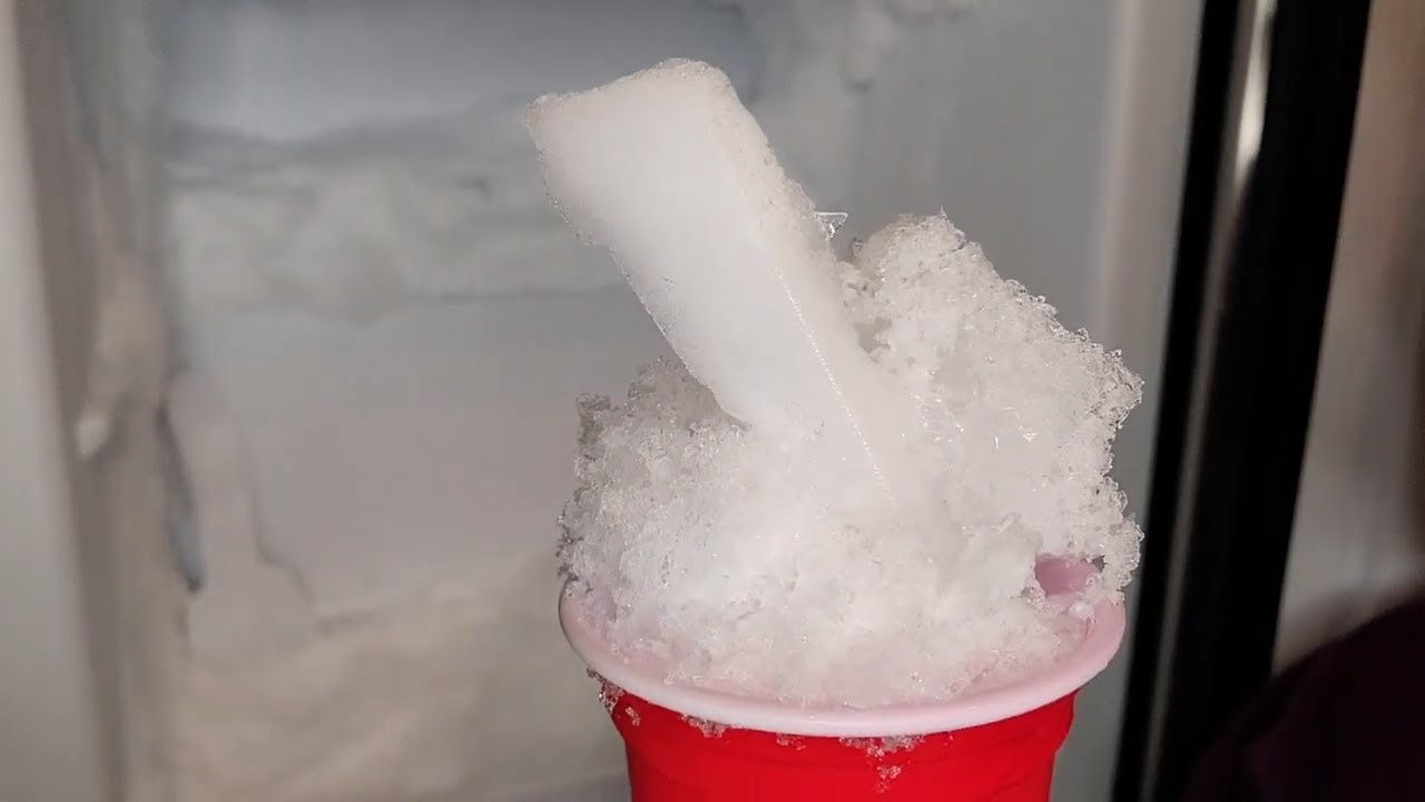 PART 2 HUMIDIFIER FREEZER FROST SOLO SHOTS | HUGE CHUNK | CRUNCHING OUT THE FREEZER #iceeating #asmr
