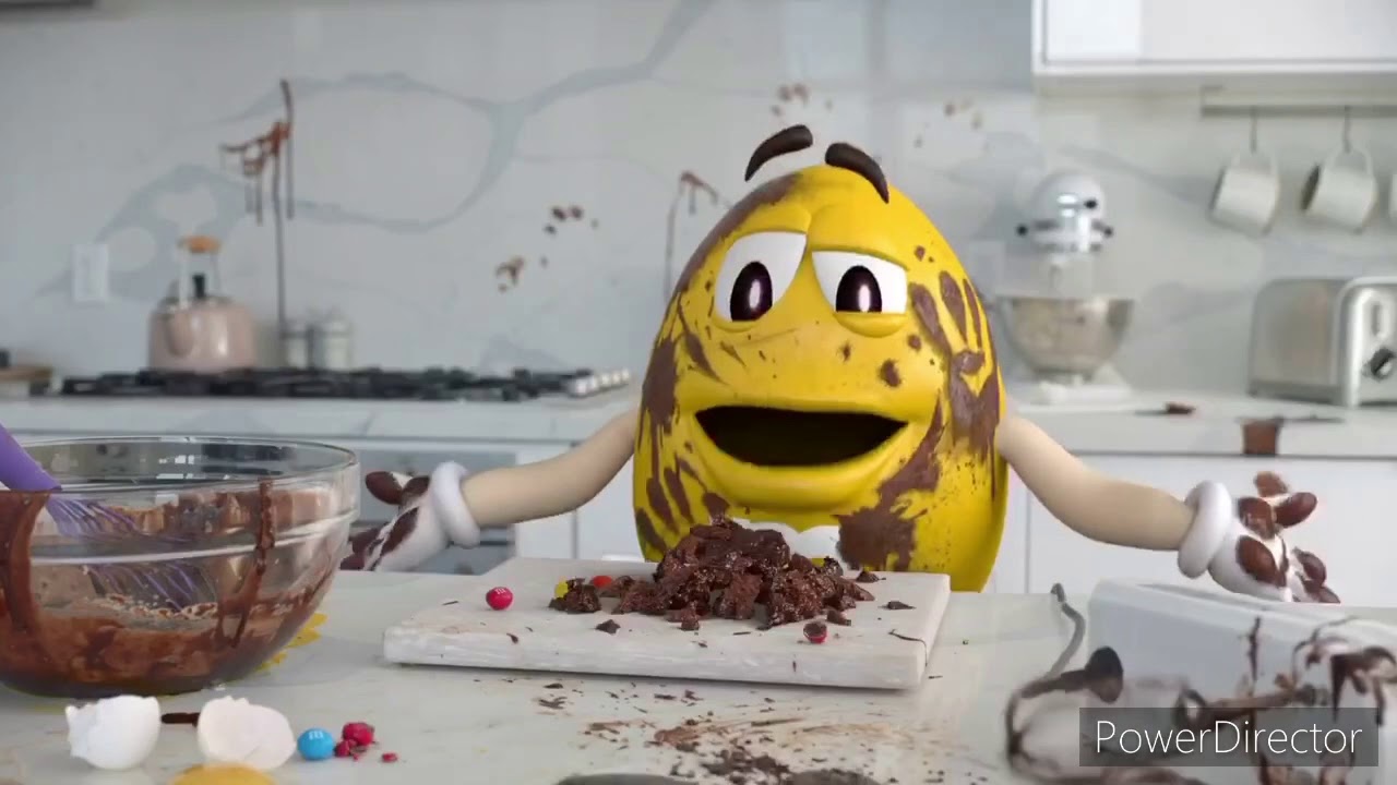 Fudge brownie M&M's commercial but it's reversed. 