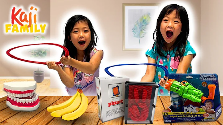 Emma and Kate Play Ring Toss Challenge with Prizes!!