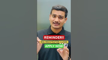 BHU UG 2025 REGISTRATION CLOSED !! #bhuadmission