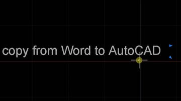 How to copy from Word to AutoCAD