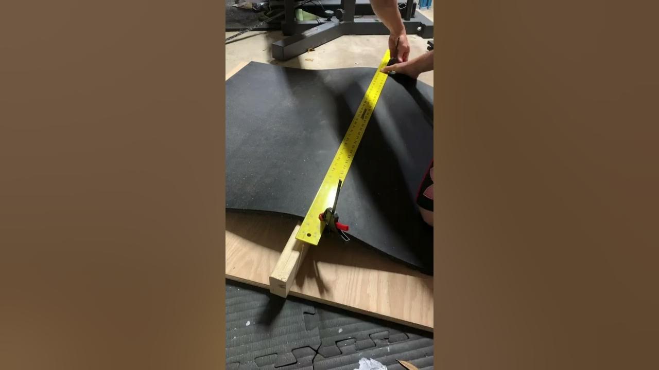 Simple way to cut stall mats YouTube