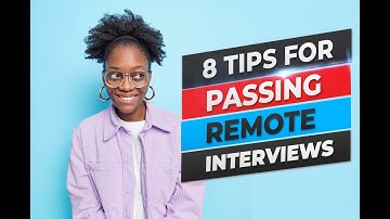 8 Tips For Passing Remote Interviews | Free Resume & CV Builder | CVJury