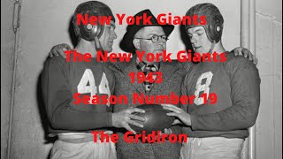 The Gridiron- New York Giants The New York Giants 1943 Season Number 19.