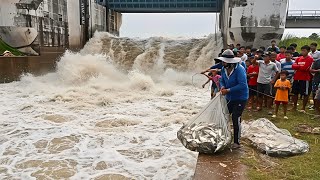 WARGA PANEN IKAN BESAR-BESARAN DI PINTU AIR! Fenomena Langka yang Bikin Semua Kaget!