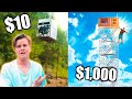 $10 VS $1000 TALLEST BOX FORTS!  *Budget Challenge*