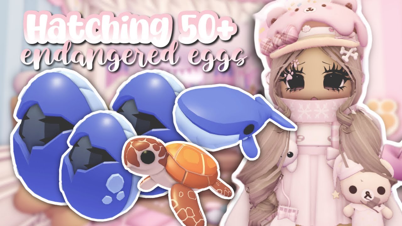 Hatching 50+ ENDANGERED EGGS in ADOPT ME !! | hatched TWO legendarys ??