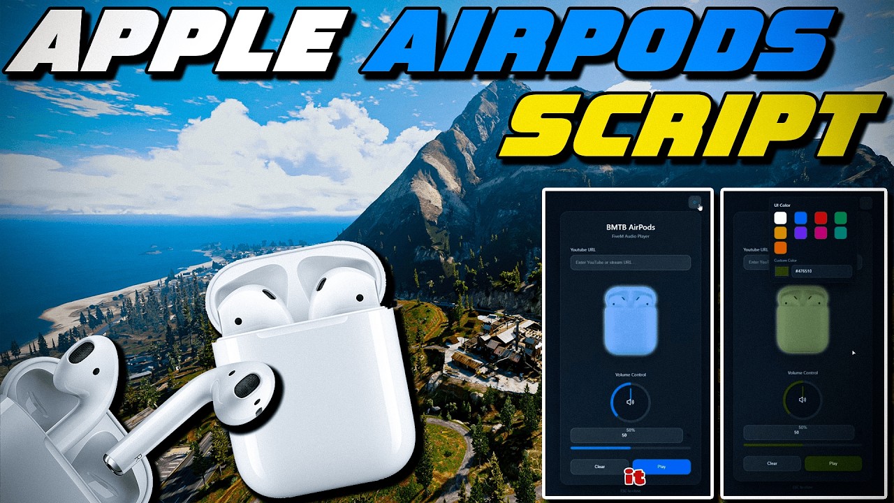Free Apple Airpods Script | Airpods FiveM Script | QBCore/ESX | FiveM ...