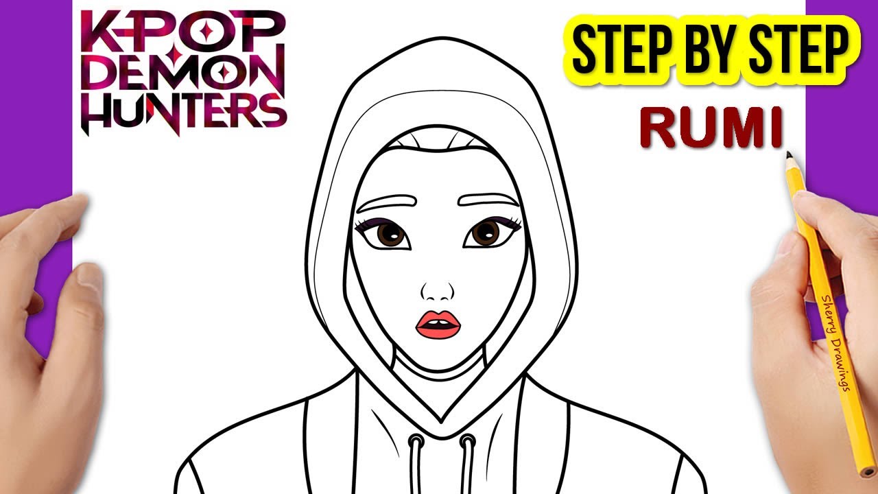 How to Draw RUMI | Easy Step by Step Drawing - YouTube
