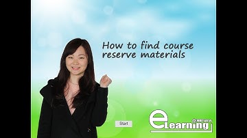 How to find course reserve materials in HKUST Library?