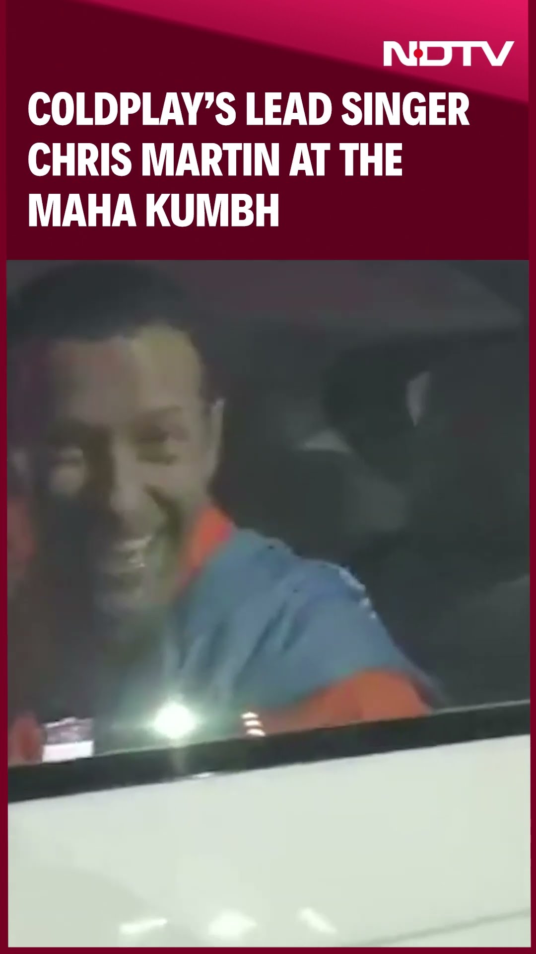 Chris Martin At Maha Kumbh | Coldplay's Chris Martin and actor Dakota Johnson at Maha Kumbh